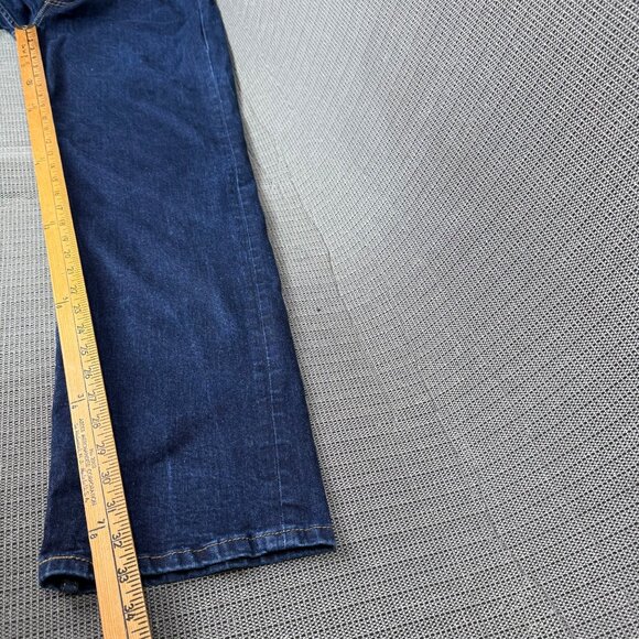 Levis Strauss 514 Mens W38 L34 Blue Straight Fit Jeans Dark Wash Denim - Picture 7 of 12